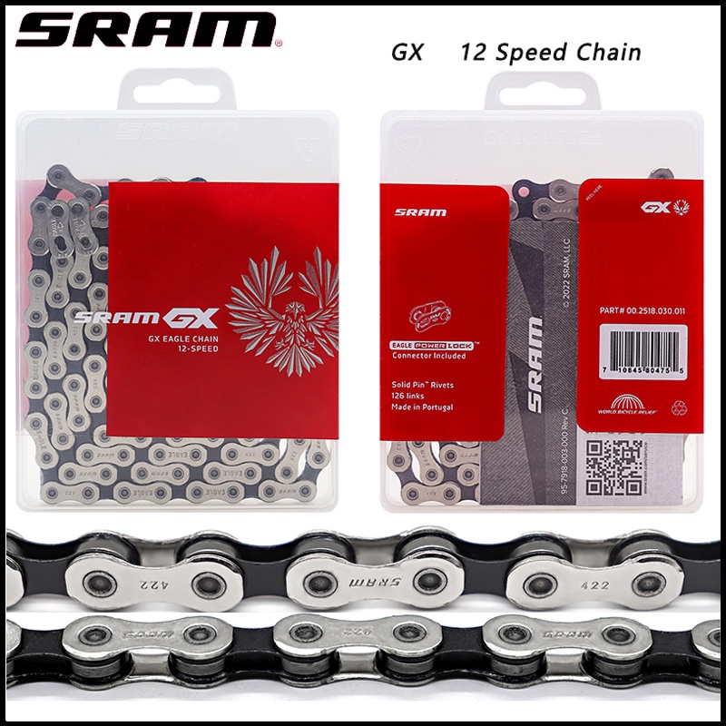 Dây Xích Xe Đạp 126L 12 Tốc Độ Bằng Bạc Sram GX Eagle Cho Xe Đạp Leo Núi