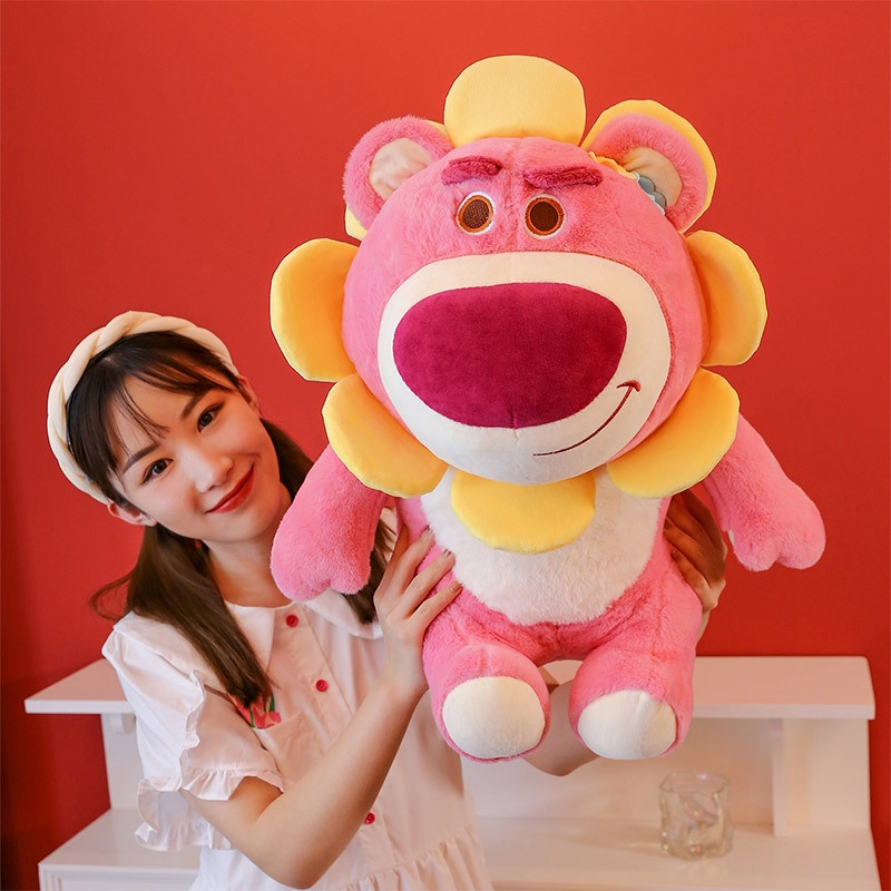 Thú Nhồi Bông Hình Gấu Dâu Tây / Hoa Hướng Dương Cỡ Lớn Cho Bé