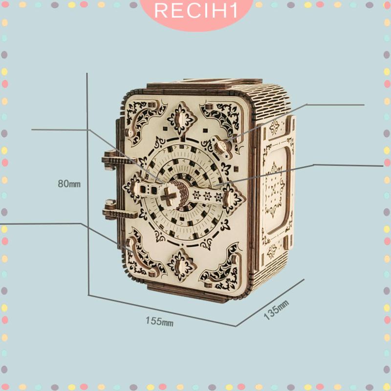 Hộp Nhạc Bằng Gỗ 3D Có Mật Khẩu Dành Cho Gia Đình