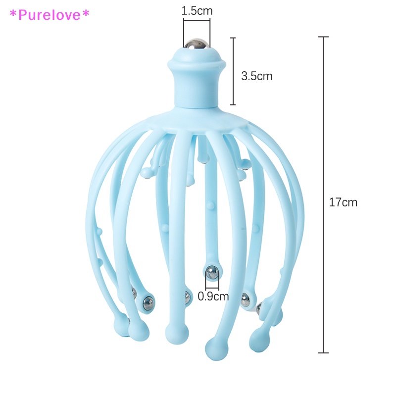 1 Dụng Cụ Mát Xa Đầu Với 18 Ngón Tay Giúp Giảm Căng Thẳng