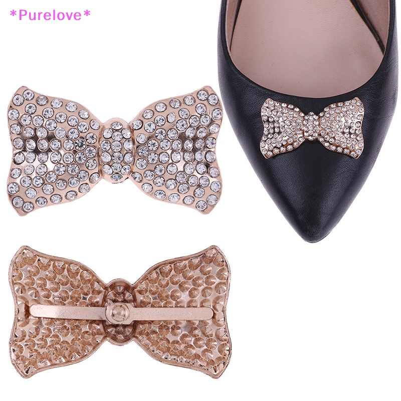 1 Khóa Kẹp Kim Loại Đính Đá Trang Trí Giày Sang Trọng Mới