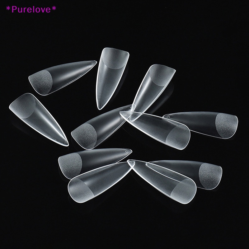 Hộp 500 Móng Tay Giả Trong Suốt Chuyên Dụng Cho Salon Làm Móng Mới