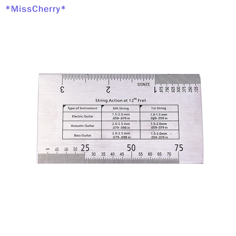 Thước Đo Dây Đàn Bằng Thép Chuyên Dụng Cho Guitar Bass Mới