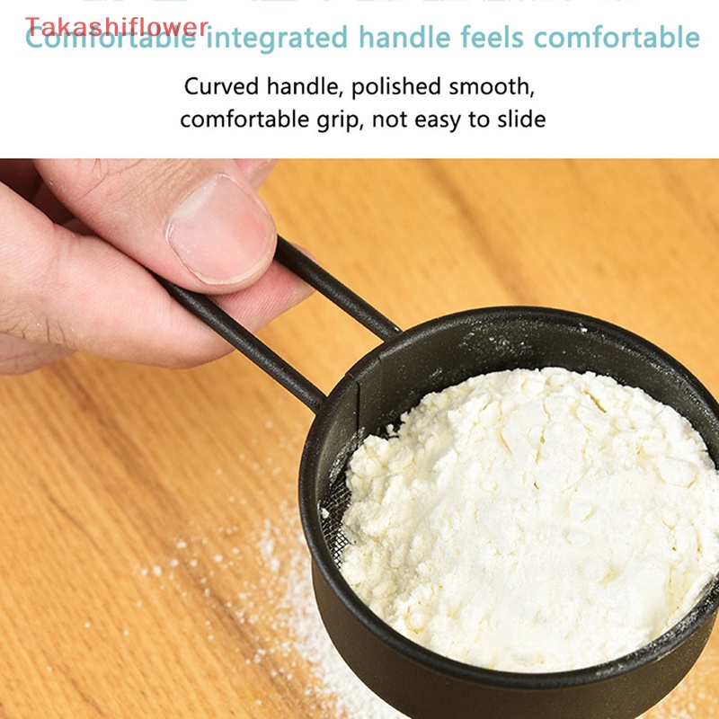 (Takashiflower) Rây Bột Bằng Thép Không Gỉ Có Tay Cầm