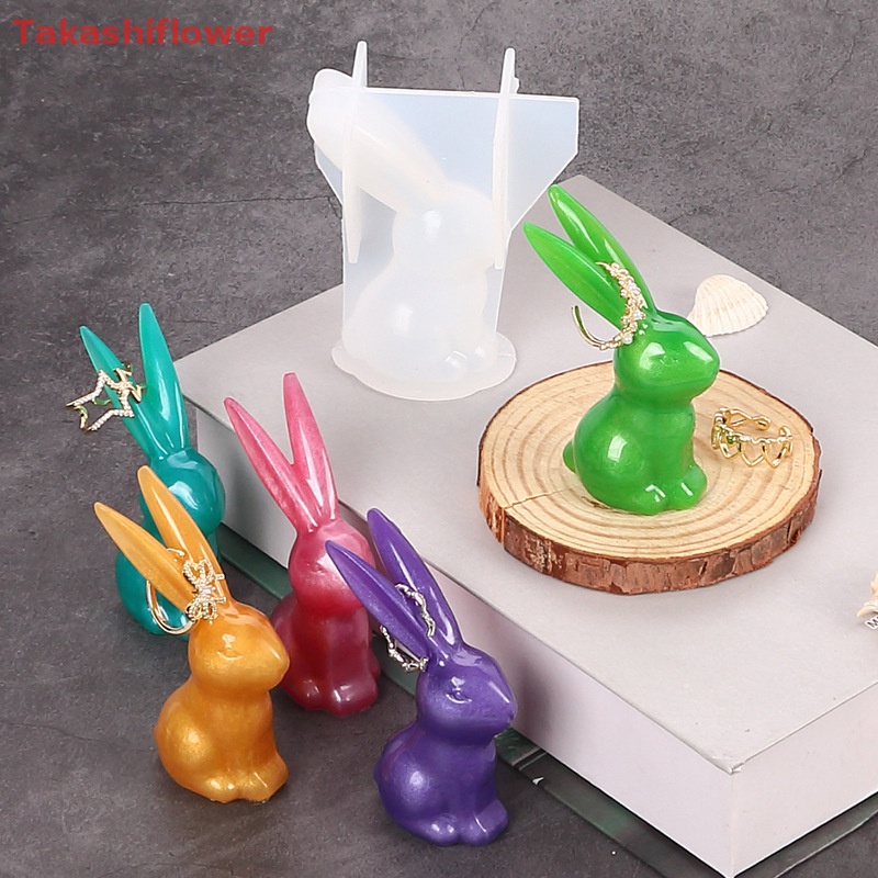 Khuôn Silicone Hình Thỏ 3D Làm Đồ Thủ Công DIY