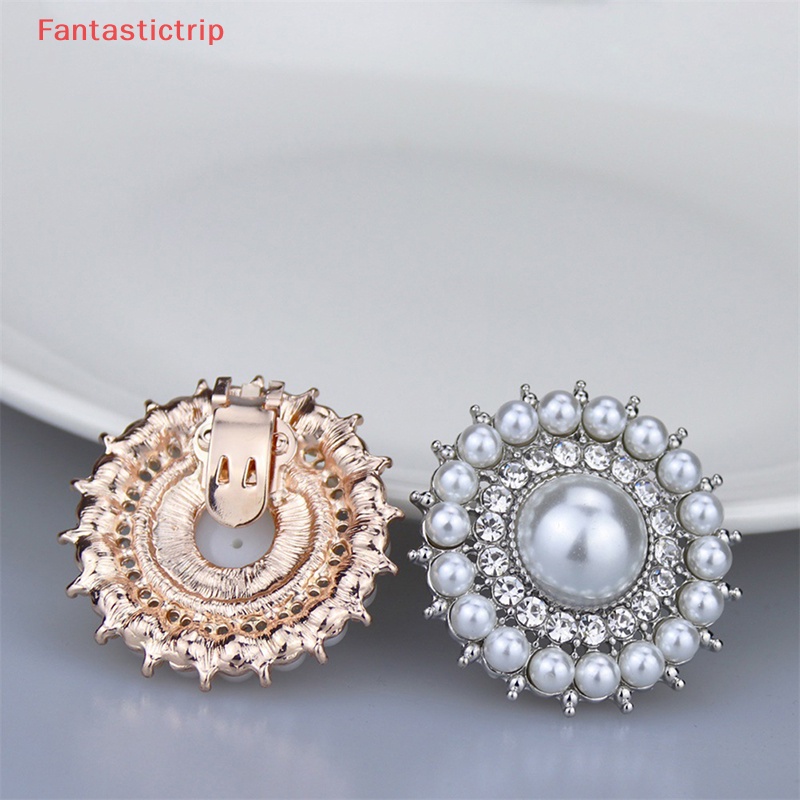 1 Khóa Kẹp Giày Đính Ngọc Trai Giả Thanh Lịch Cho Nữ Mới