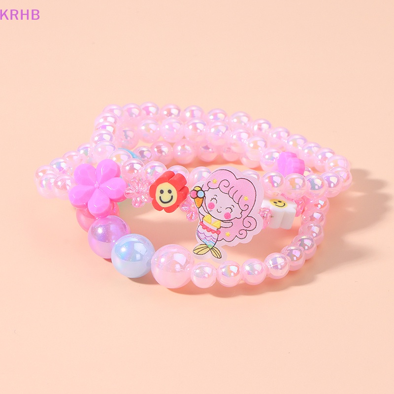 1 Vòng Tay Chuỗi Hạt Dễ Thương Cho Bé Gái Mới