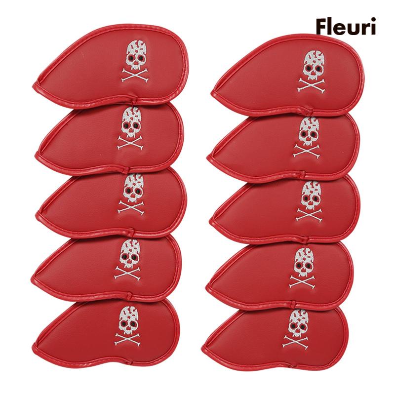 Set 10 Vỏ Bọc Đầu Gậy Đánh Golf Thêu Họa Tiết