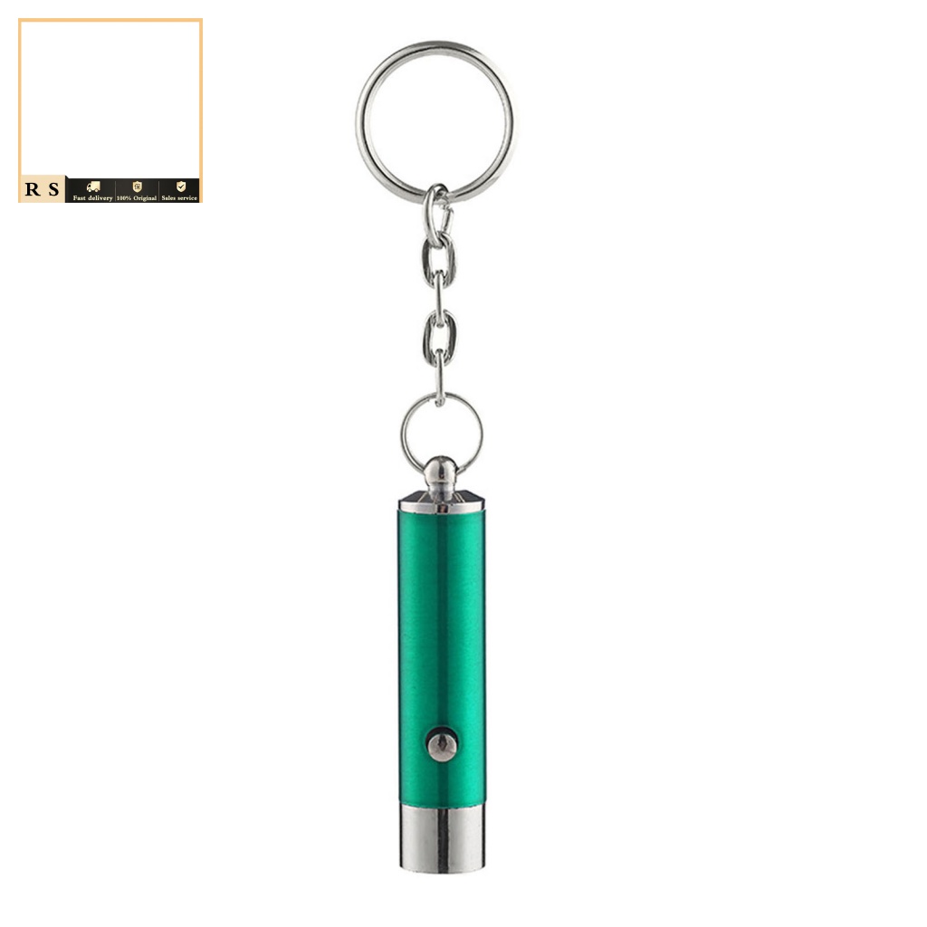 Móc Khóa Gắn Đèn Pin UV Mini 10 Tiết Kiệm Điện Màu Đen