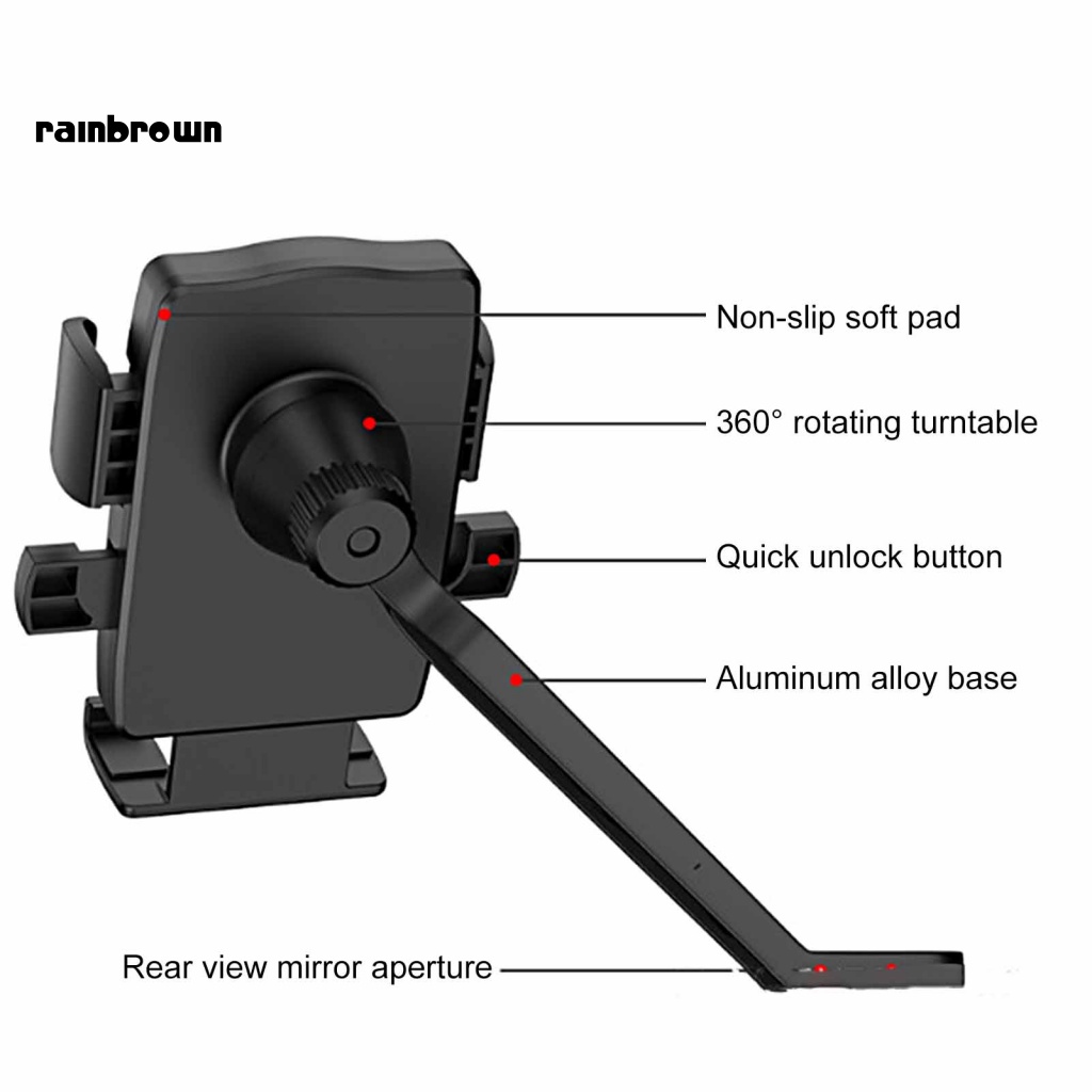 Giá Đỡ Điện Thoại Xoay 360 Độ Không Cần Khoan Tiện Dụng