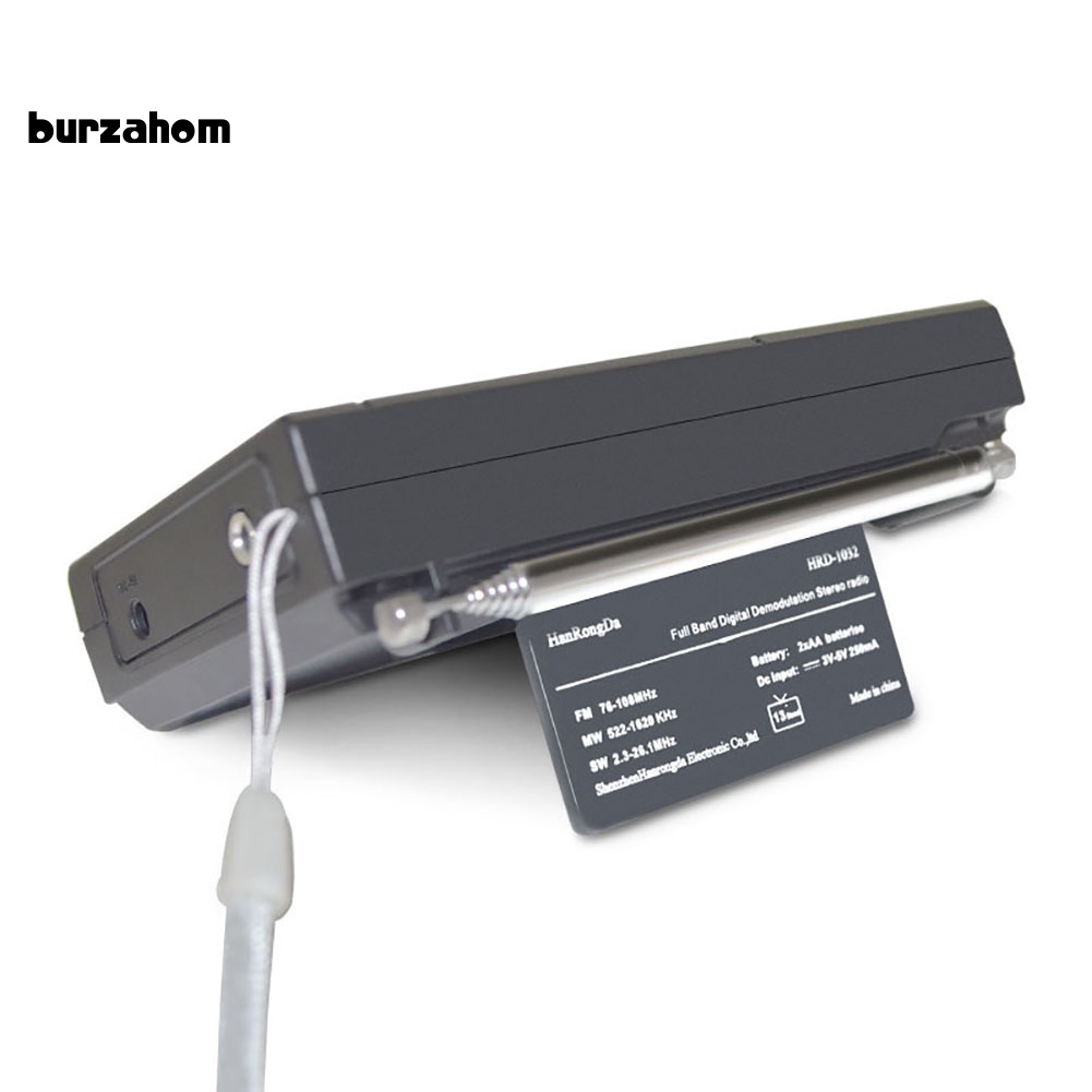 Radio Kỹ Thuật Số Thu Sóng AM / FM / SW Bur HRD-1032