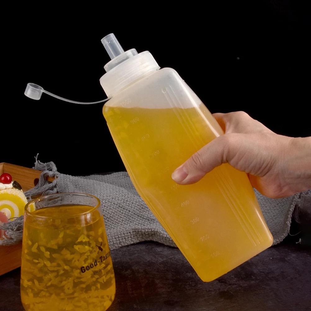 Bình Đựng Nước Sốt Dạng Bóp Dung Tích Lớn Bằng Nhựa Chống Bụi