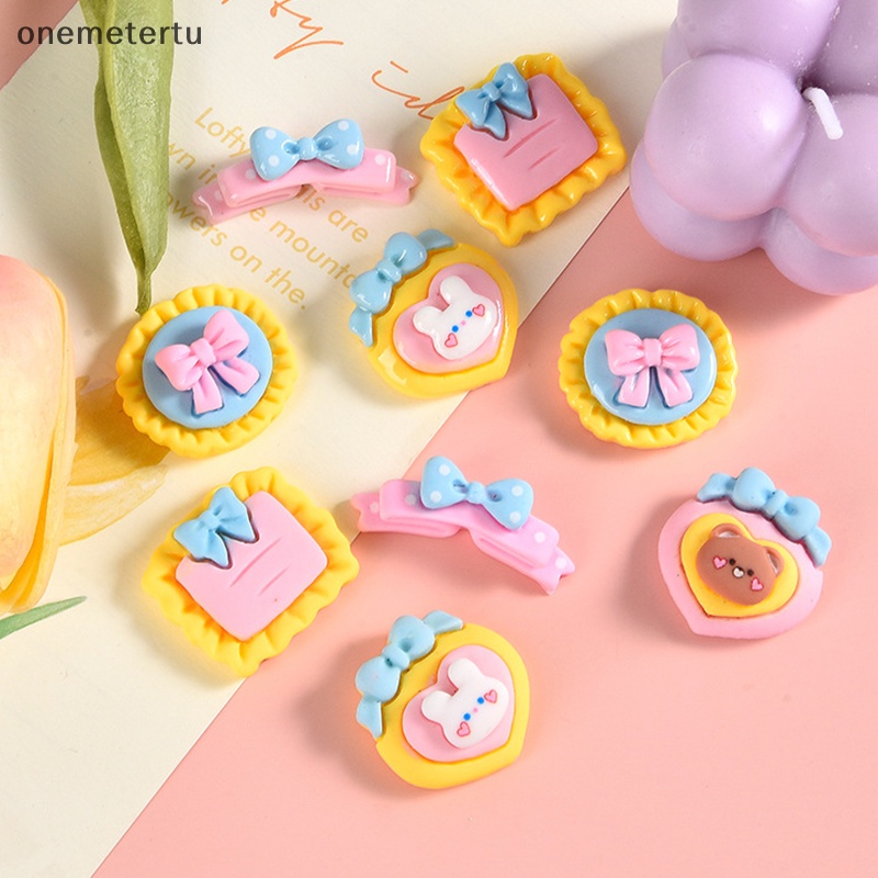 Set 10 Tượng Thỏ Mini Bằng Nhựa Resin Trang Trí Bánh Kem DIY