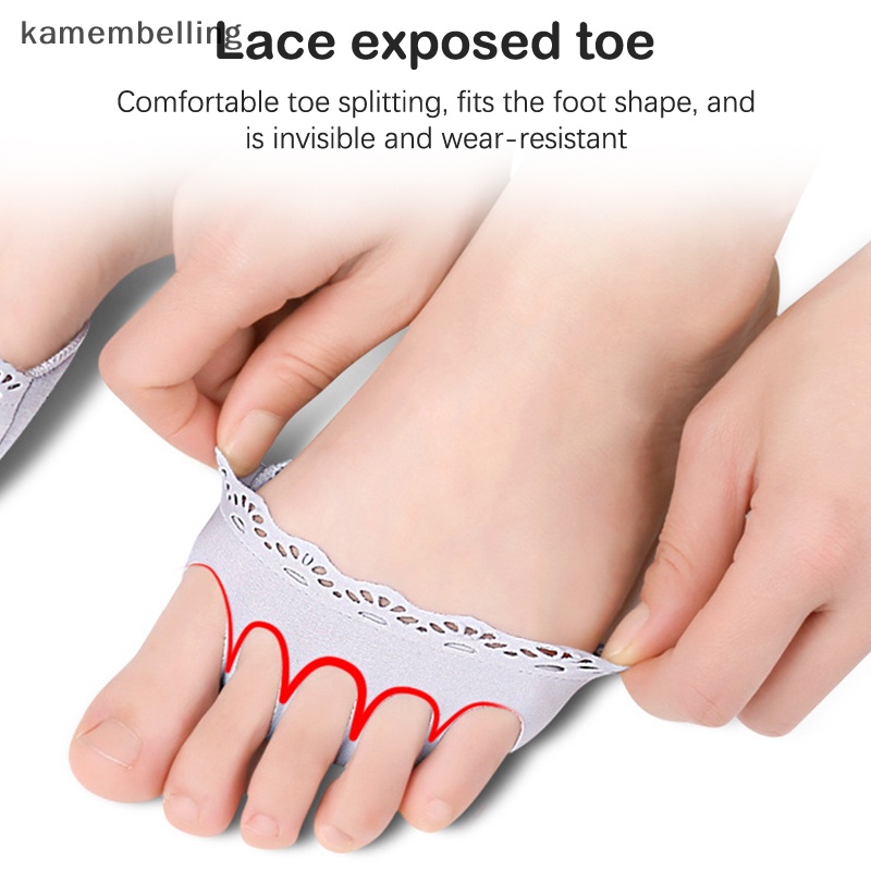 1 Cặp Đệm Ngón Chân Mềm Mại Phối Ren Rỗng Thoáng Khí Chống Mài Mòn