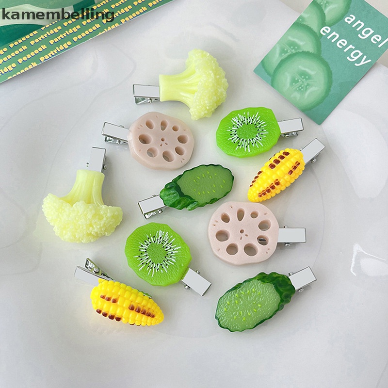 1 Kẹp Tóc Hình Rau Củ Mini Dễ Thương Cho Bé