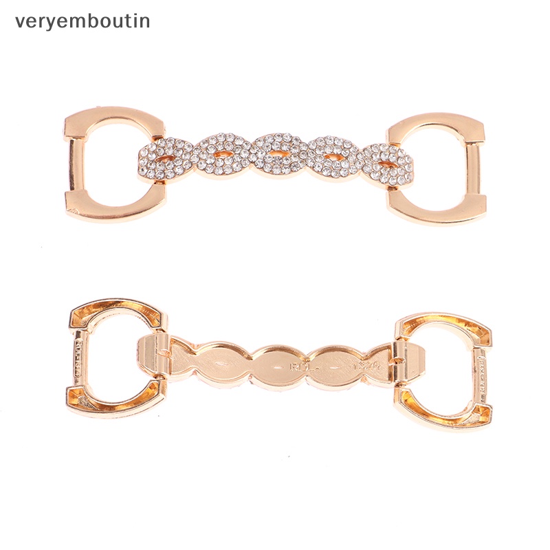 1 Khóa Kẹp Chữ Ch Đính Đá Trang Trí Giày Cao Gót