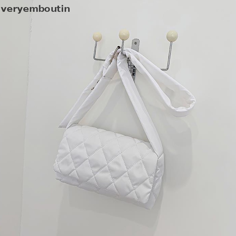 Túi Xách Đeo Vai Bằng Nylon Cotton Sáng Bóng Sức Chứa Lớn Cho Nữ