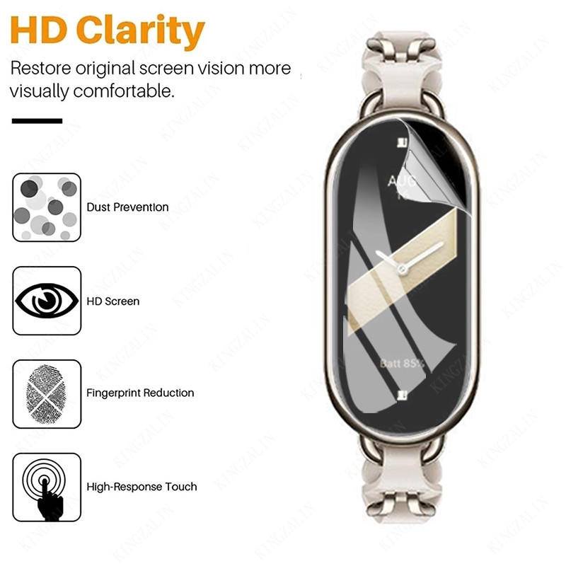 Miếng Dán Hydrogel Bảo Vệ Màn Hình Chống Ánh Sáng Xanh Cho Xiaomi Smart Band 8 Xiaomi Mi Smart Band8 Kính