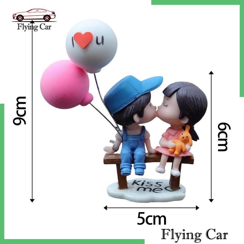 Set 2 Tượng Mô Hình Xe Hơi Trang Trí Bảng Điều Khiển Cho Bé Gái