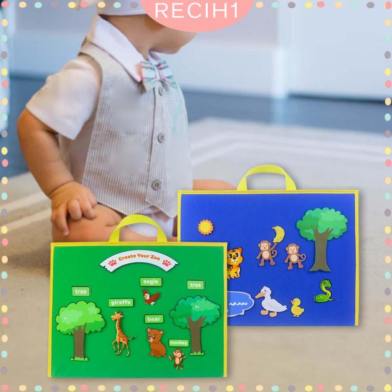 Bảng Nỉ Hai Mặt Đứng Được Dành Cho Trẻ Em Kích Thước 16.5 "x12.6"