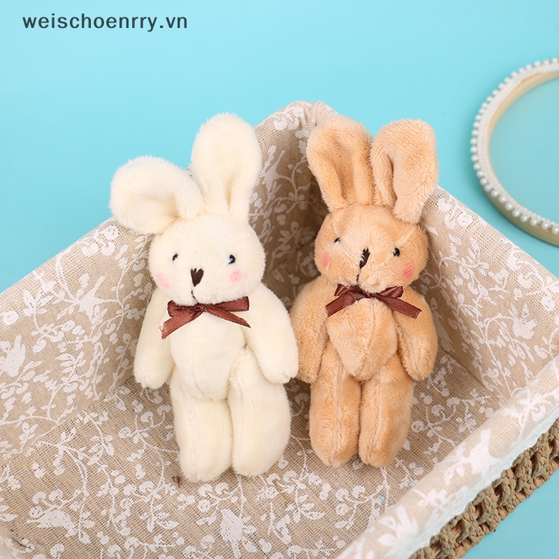 1 Mặt Dây Chuyền Hình Thỏ Nhồi Bông Mềm Mại Dễ Thương