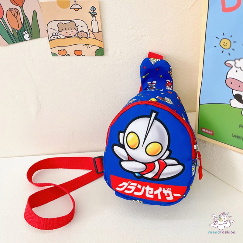 Túi Đeo Chéo Ngực In Hoạt Hình Dễ Thương Cho Bé