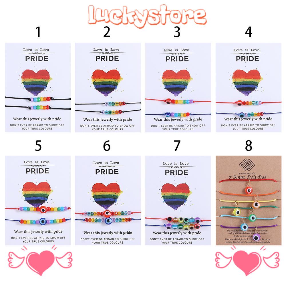 Vòng Tay Cầu Vồng LGBT Cho Nam Và Nữ