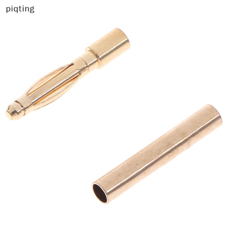 Set 20 Phích Cắm Chuối Nối Male &amp; Female 2mm Màu Vàng Cho Xe Hơi Điều Khiển Từ Xa