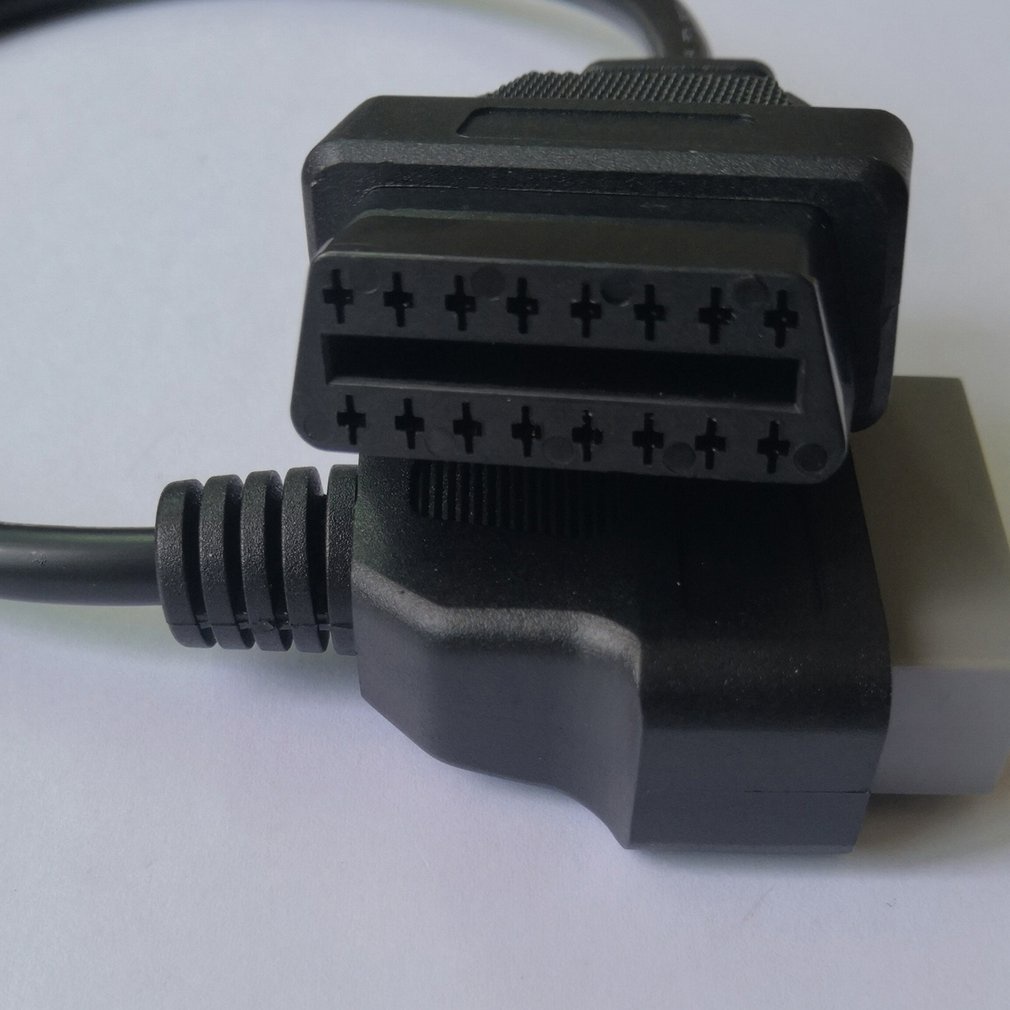 Eaglerich 14Pin To 16Pin Obd1 Obd2 Cable For Nissan Obd Ii Diagnostic Interface Elm327 Scanner Extension Adapter Cor [Q/9]