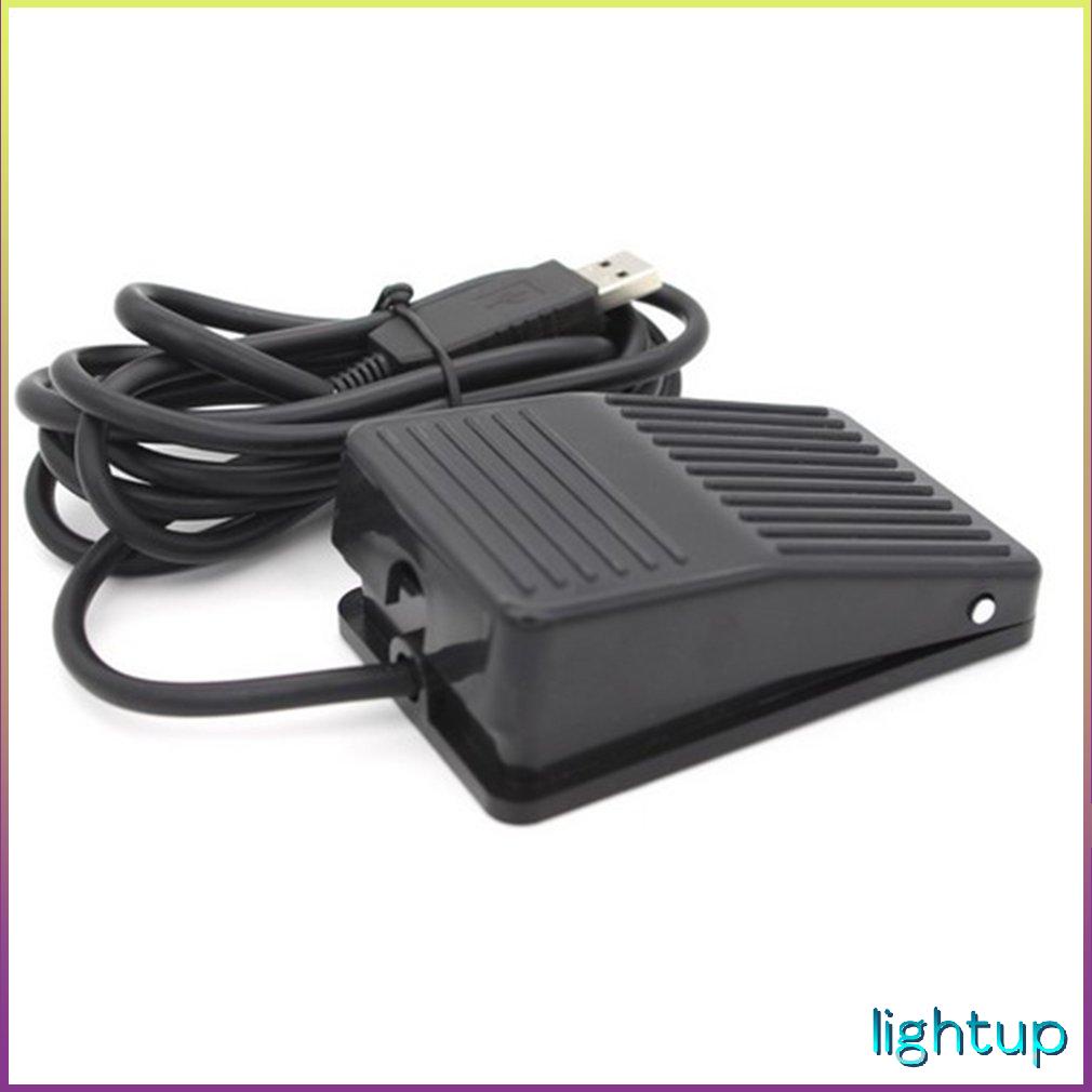 USB Đa Năng Bàn Đạp Chân Đơn Quang Điều Khiển Một Phím Chương Trình Máy Tính Chuột Trò Chơi Hành Động Trốn
