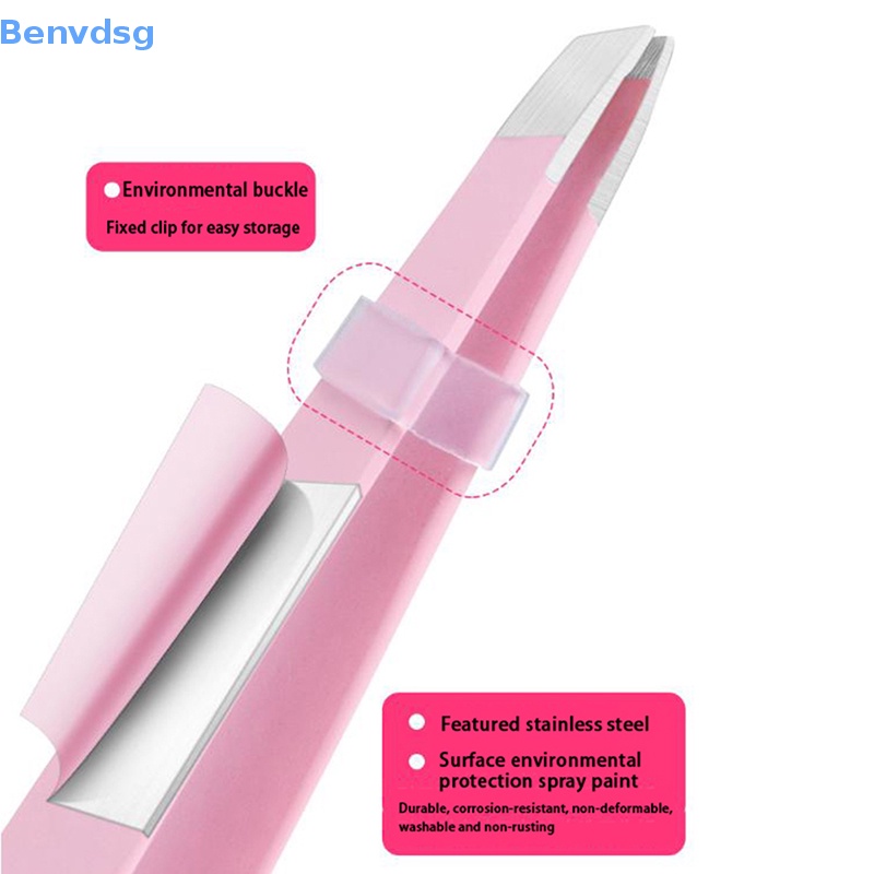 Nhíp Nhổ Lông Mày 3 Trong 1 Bằng Thép Không Gỉ Tiện Dụng