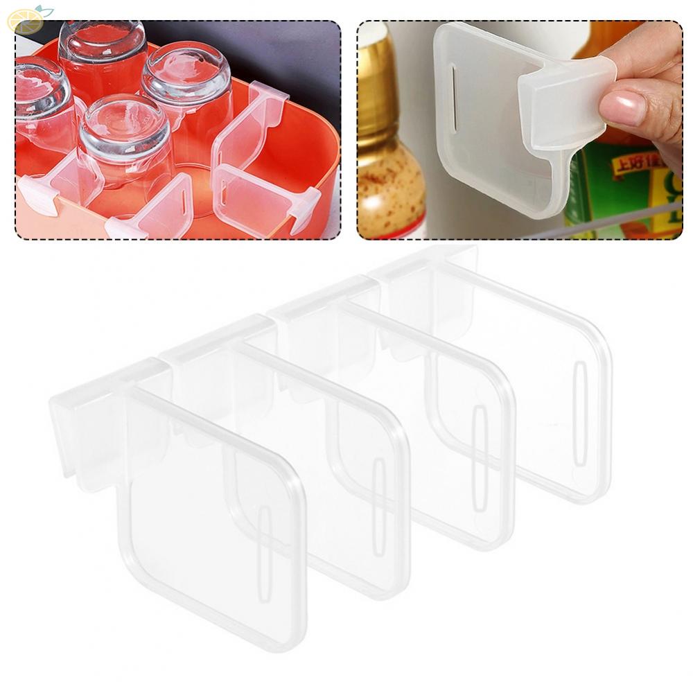【VARSTR】Partition Your Refrigerator for Efficient Storage with 4 Pcs of Shelf Organizers