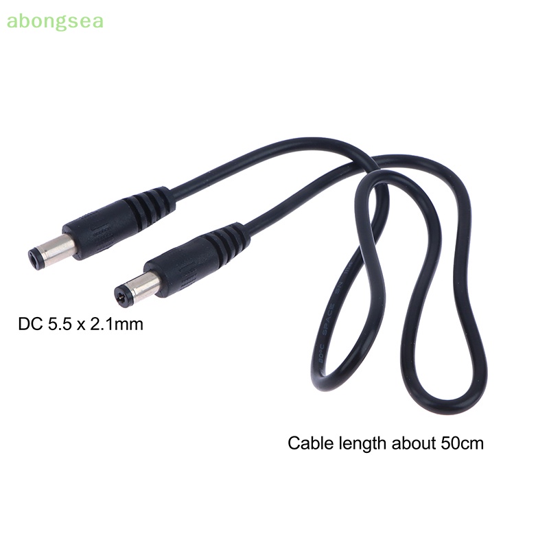 Dây Cáp Nối Nguồn DC 5.5X2.1Mm Male Sang 5.5X2.1Mm Male 12V 10A Nice 0.5m