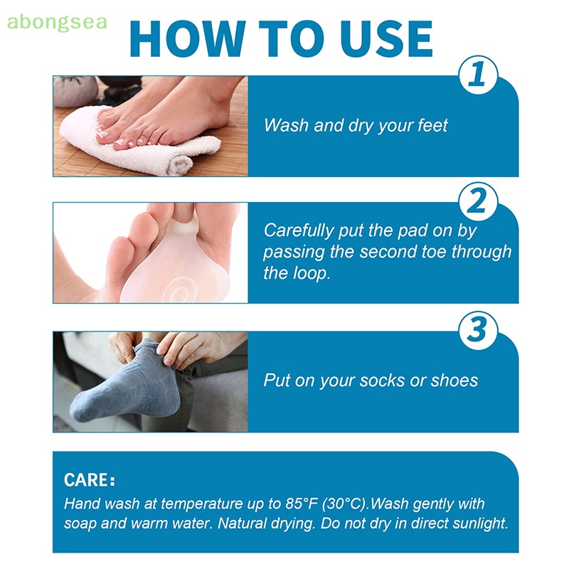 1 Cặp Đệm Silicone Gel Dán Mát Xa Chân