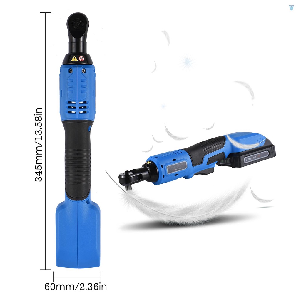 Cờ Lê Điện Không Dây 3 / 8-inch 20V 380RPM 60N.m Kèm Sạc Nhanh 2.0Ah Chất Lượng Cao