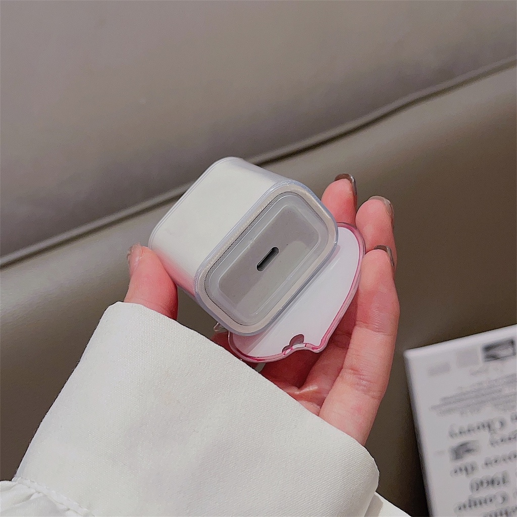 1 Bộ 5 Miếng Dán Hoạt Hình Dễ Thương Bằng Silicon tpu Mềm Chống Sốc Cho Apple iphone / ipad 18W / 20W