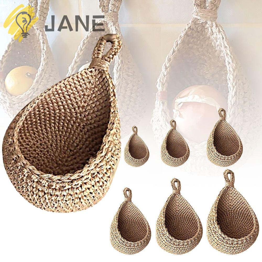 Rổ Đựng Trái Cây Bằng Vải Dệt Tay Thoáng Khí Trang Trí Nhà Cửa