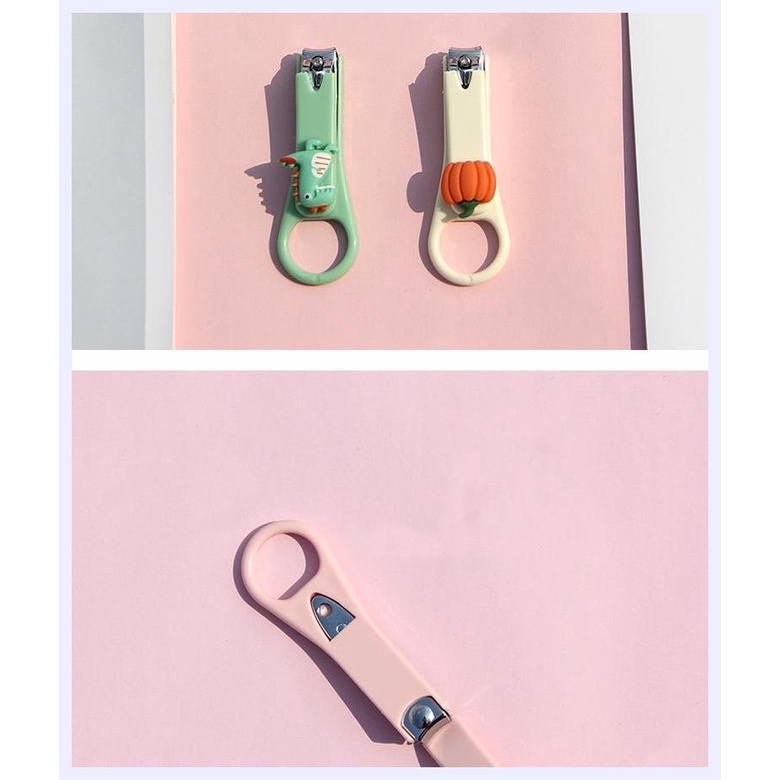 Dụng Cụ Cắt Móng Tay Hoạt Hình Sáng Tạo Chống Ăn Mòn Và Chống Trượt Có Thể Gập Lại