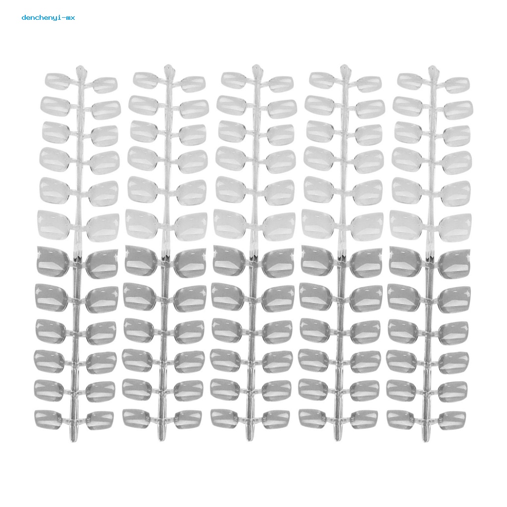 Set 120 Móng Tay Giả Trong Suốt Hình Vuông Dùng Trang Trí