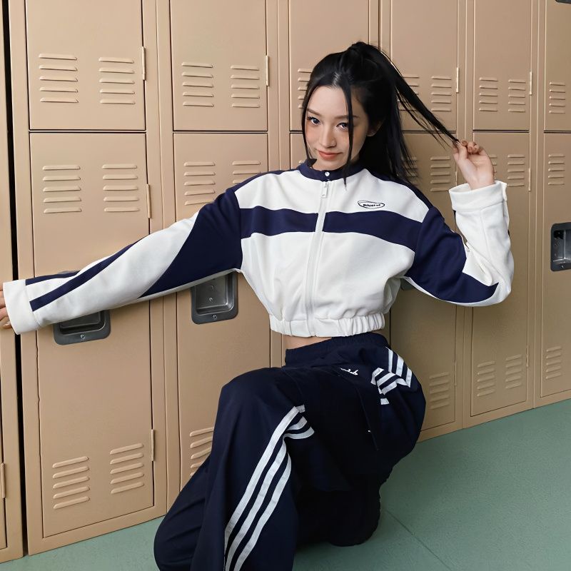 Áo Khoác Bóng Chày Tay Dài Dáng Rộng In Họa Tiết Thời Trang Dành Cho Nữ