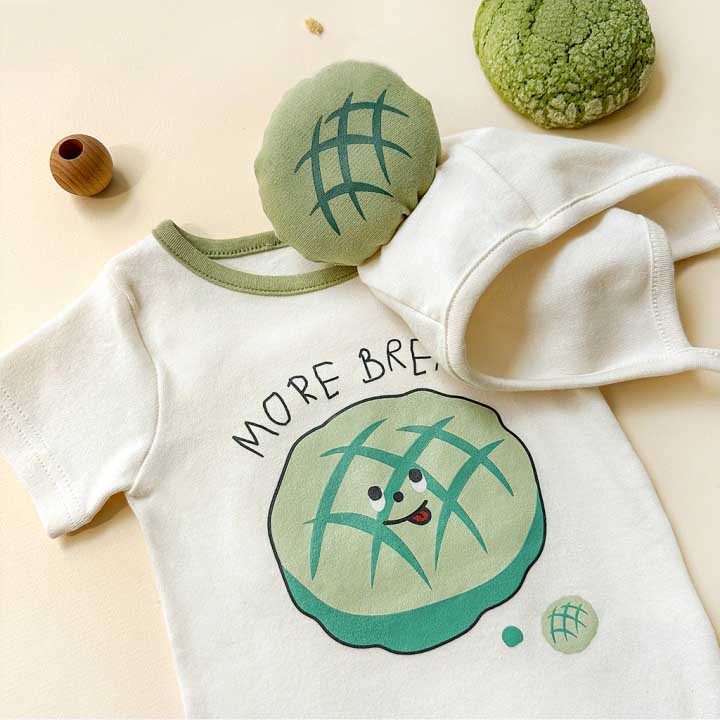 Áo Liền Quần In Hình Trái Dứa / Bánh Mì Phong Cách Hàn Quốc Thời Trang Mùa Hè Hàng Mới Dành Cho Bé