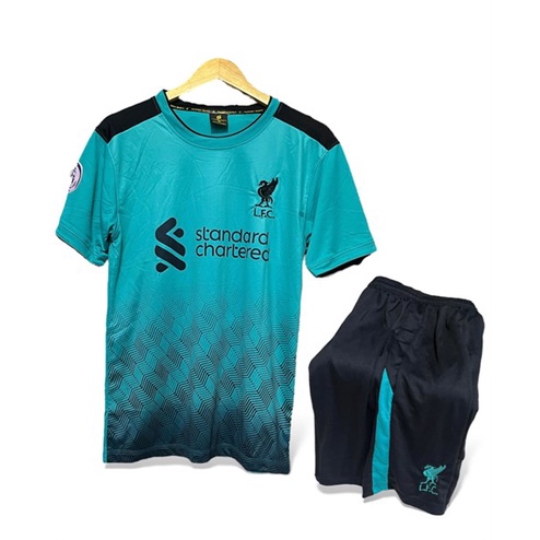 Quần Áo Bóng Đá, Đồ Đá Banh Liverpool Xanh Lý 2023 Thun Lạnh Cao Cấp Không Nhăn Không Xù Lông