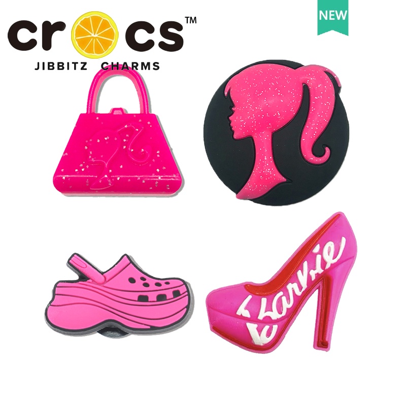 Phụ Kiện Đầu Khóa Giày Jibbitz crocs Màu Hồng Dễ Thương