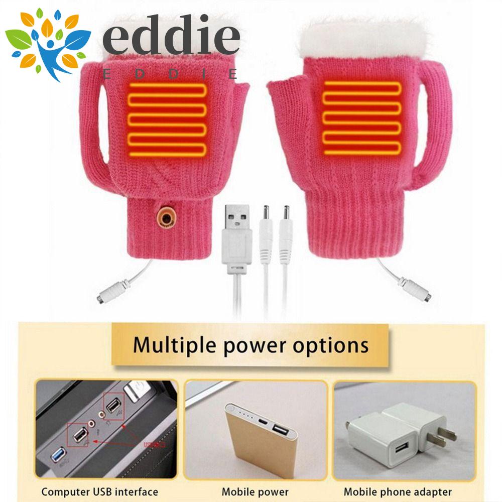 Găng Tay Giữ Ấm Hở Ngón 26Eddie USB Chất Lượng Cao
