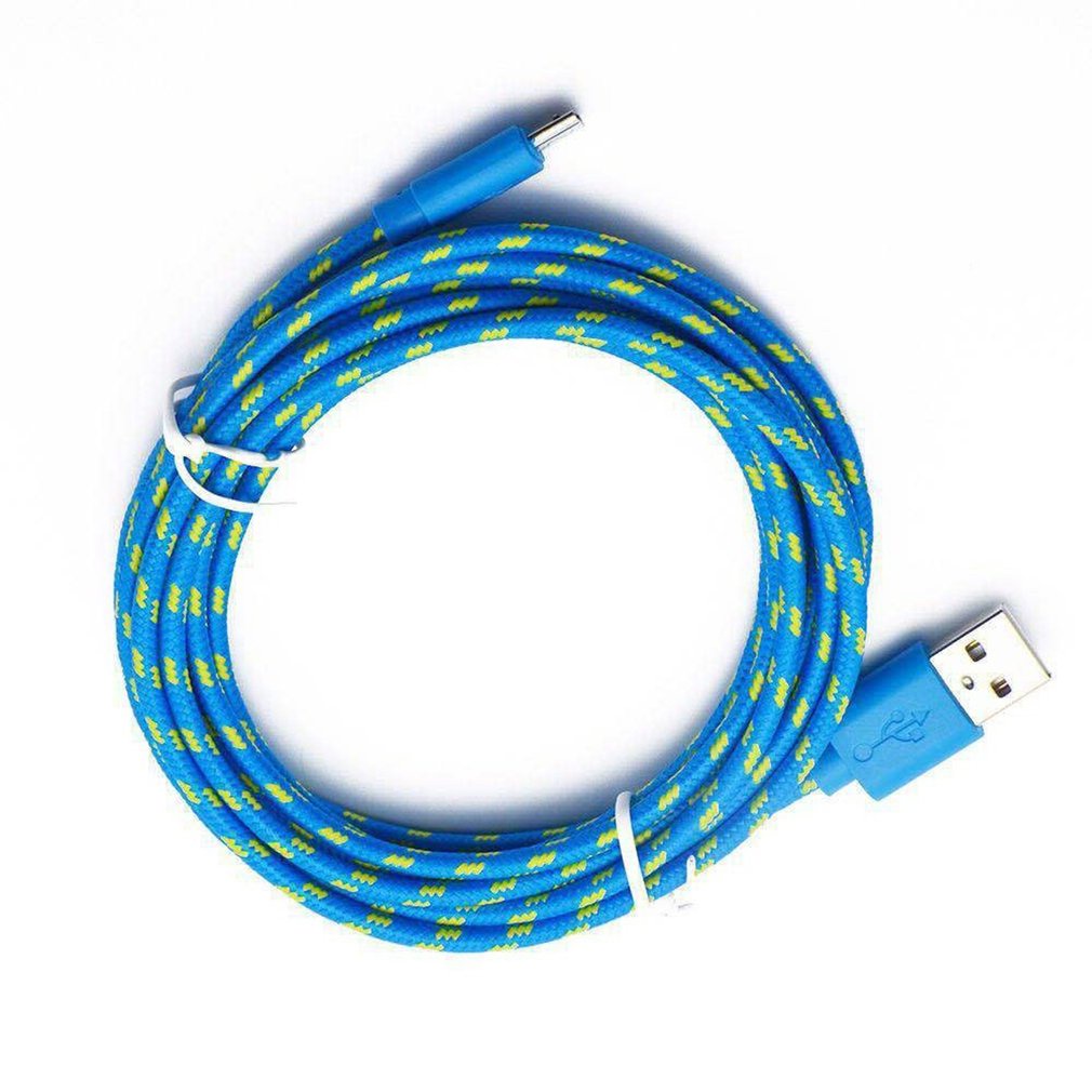 Colorful Nylon Braided Micro Usb Cable Data Sync Charger Phone Cables [Q/13]