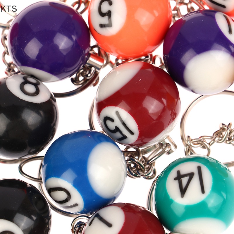 Kts Móc Khóa Hình Quả Bida Mini Nhiều Màu Sắc KT