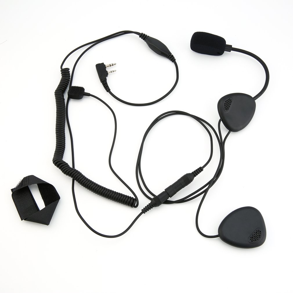 Upgrade Finger Ptt Motorcycle Helmet Headset Mic For Kenwood Tyt Baofeng Uv-5R Retevis H777 Puxing Walkie Talkie C2242A [Q/1]