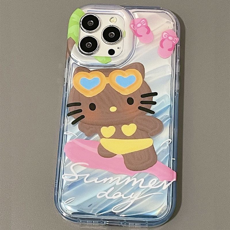 ✅Ốp Điện Thoại Họa Tiết Hello Kitty Dễ Thương Dành Cho Iphone 13 14 Pro max Pro 1211 0NI5