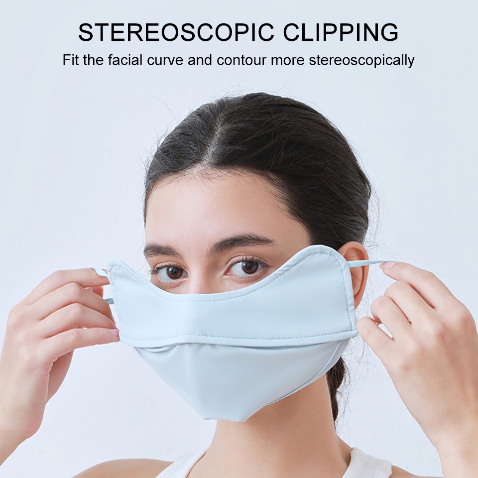 Khẩu Trang Chống Nắng Chống Tia UV Thoáng Khí Bảo Vệ Mắt Tiện Dụng