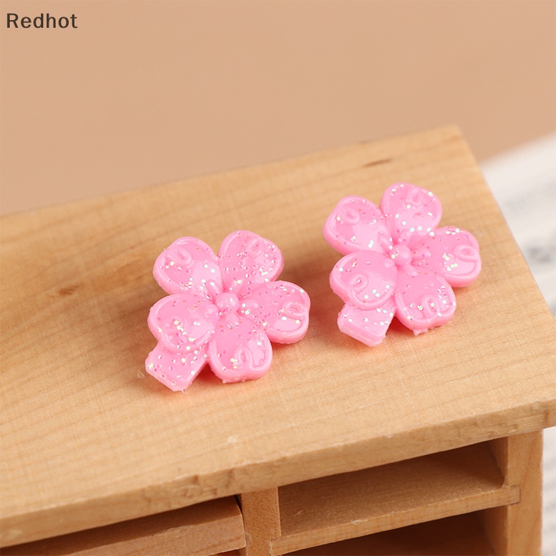 Bộ 2 Kẹp Tóc Hình Hoa Xinh Xắn Cho Búp Bê 1 / 6